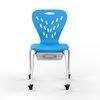 Luxor Stackable School Chair with Wheels and Storage MBS-CHAIR